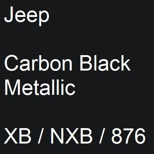 Jeep, Carbon Black Metallic, XB / NXB / 876.